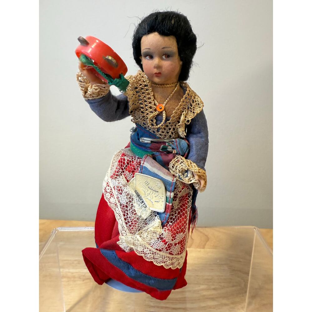 Vintage 1950s Souvenir Doll by Magis Roma Sorrento, Italy